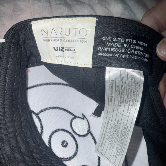 NARUTO SHIPPUDEN AKATSUKI HAT OBITO WHITE MASK SNAPBACK HAT - Picture 5 of 5